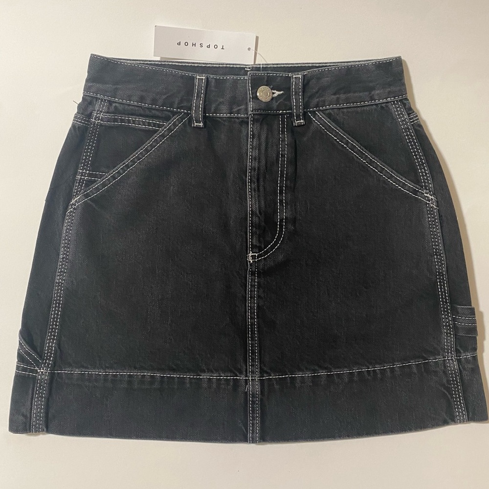 TOPSHOP Carpenter Denim miniskirt - Picture 3 of 10